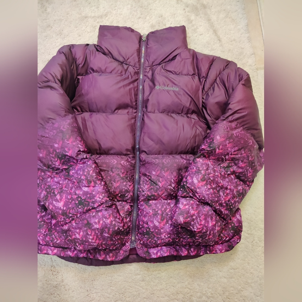 Columbia Purple Puffer Jacket